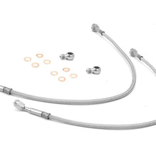 Rugged Ridge Brake Hose Kit Front Stainless Steel; 97-06 Jeep Wrangler Tj - 16734.08