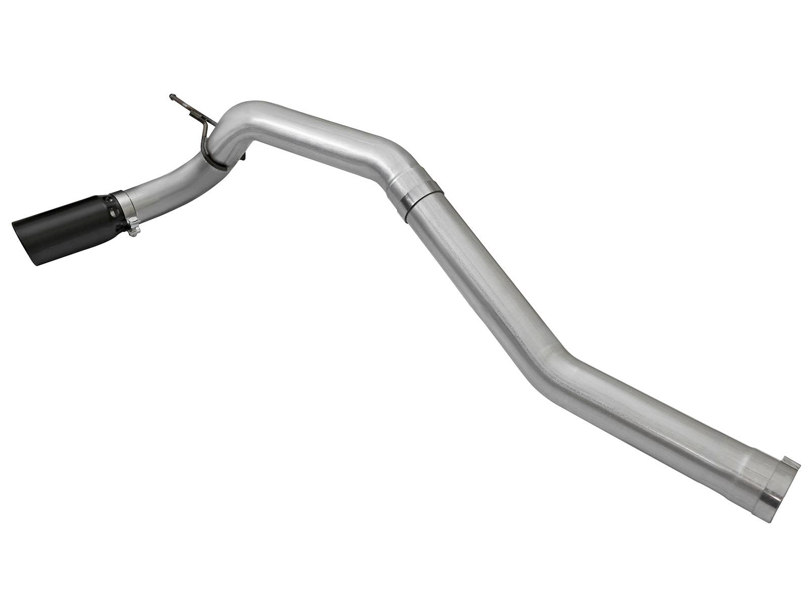 AFE Large Bore-HD 4 IN DPF-Back Stainless Steel Exhaust System w/Black Tip (2016-2019 Titan XD) - 49-46113-B