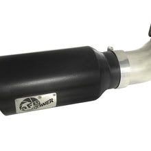 AFE Large Bore-HD 4 IN 409 Stainless Steel DPF-Back Exhaust System w/ Dual Black Tip (2011-2016 Silverado 2500 HD, Silverado 3500 HD, Sierra 2500 HD, Sierra 3500 HD) - 49-44043-B
