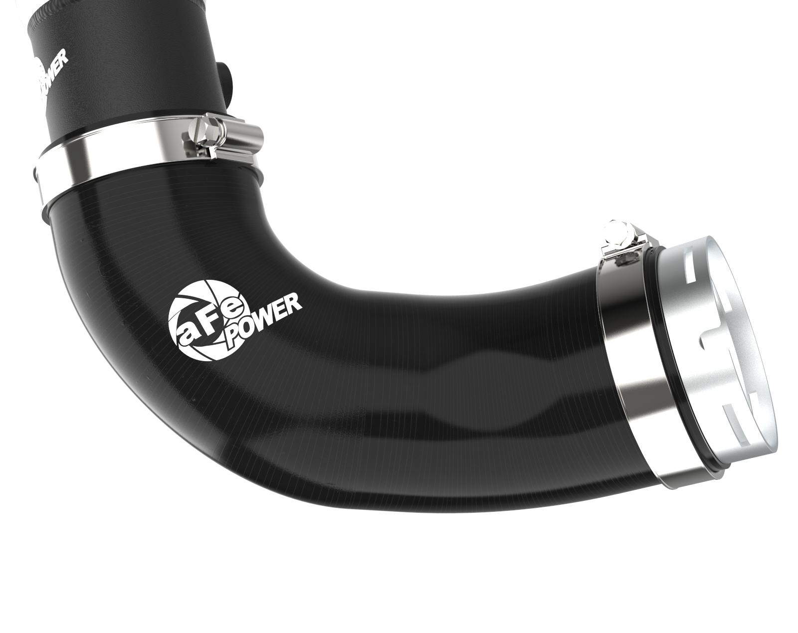 AFE BladeRunner Aluminum 2.5" Hot Charge Pipe - Black (2022-2023 Kia Stinger L4-2.5L (t)) - 46-20698-B