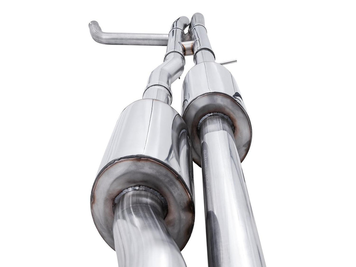 AWE 0FG Catback Exhaust - Quad Chrome Silver Tips (2022-2023 GMC Silverado ZR2 / Sierra AT4X) - 3015-42284
