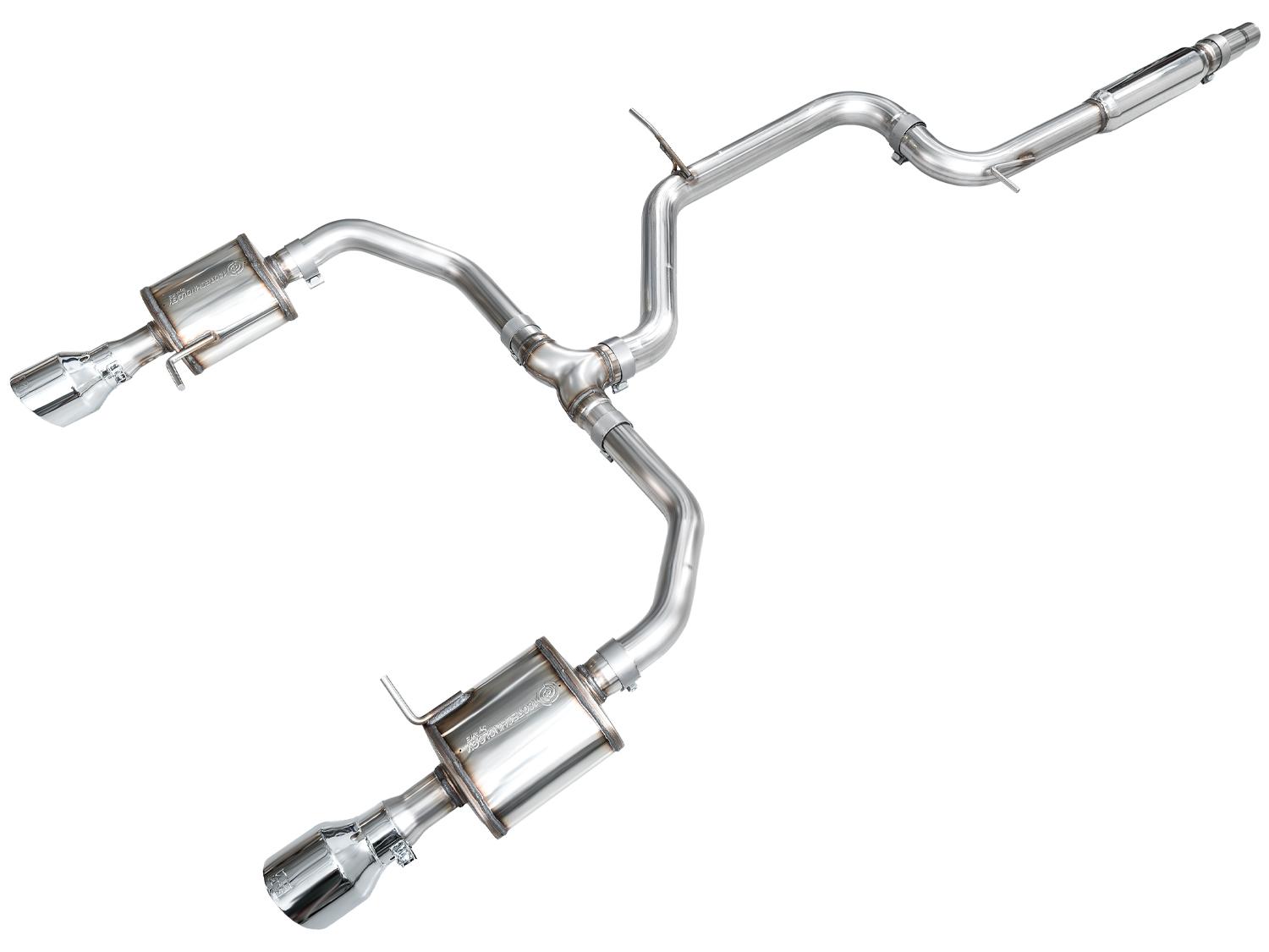 AWE Touring Edition Exhaust for MK7.5 GLI - Chrome Silver Tips (2022-2026 Jetta GLI) - 3015-32275