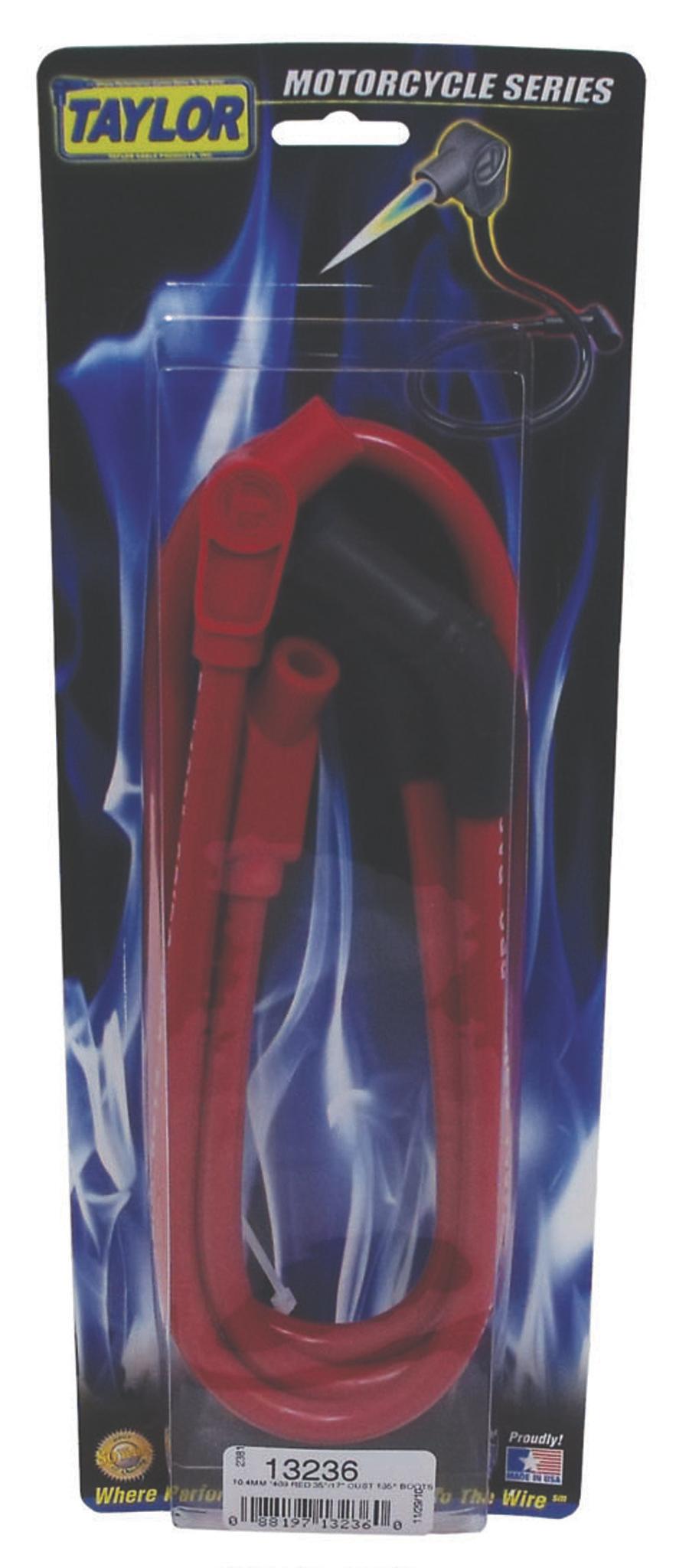 TAYLOR CABLE 409 Spiro-Pro red 35/17in custom MC 135 Spark Plug Wires - 13236