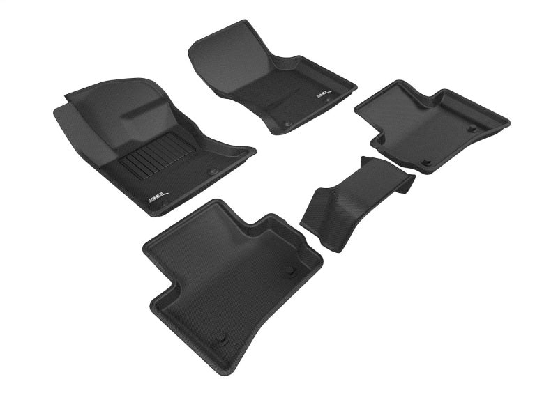 3D MAXpider 2018-2020 Land Rover Range Rover Velar Kagu 1st & 2nd Row Floormats - Black