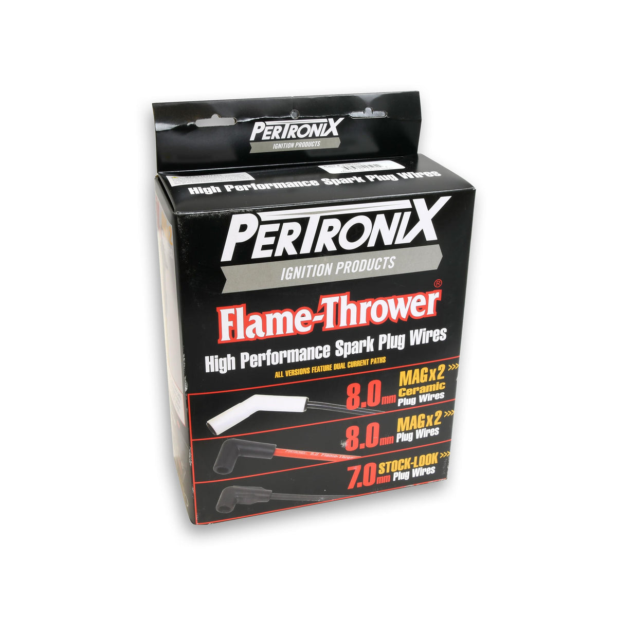 Pertronix 708105 Flame-Thrower Spark Plug Wires 8 Cyl Custom Fit Black - 708105