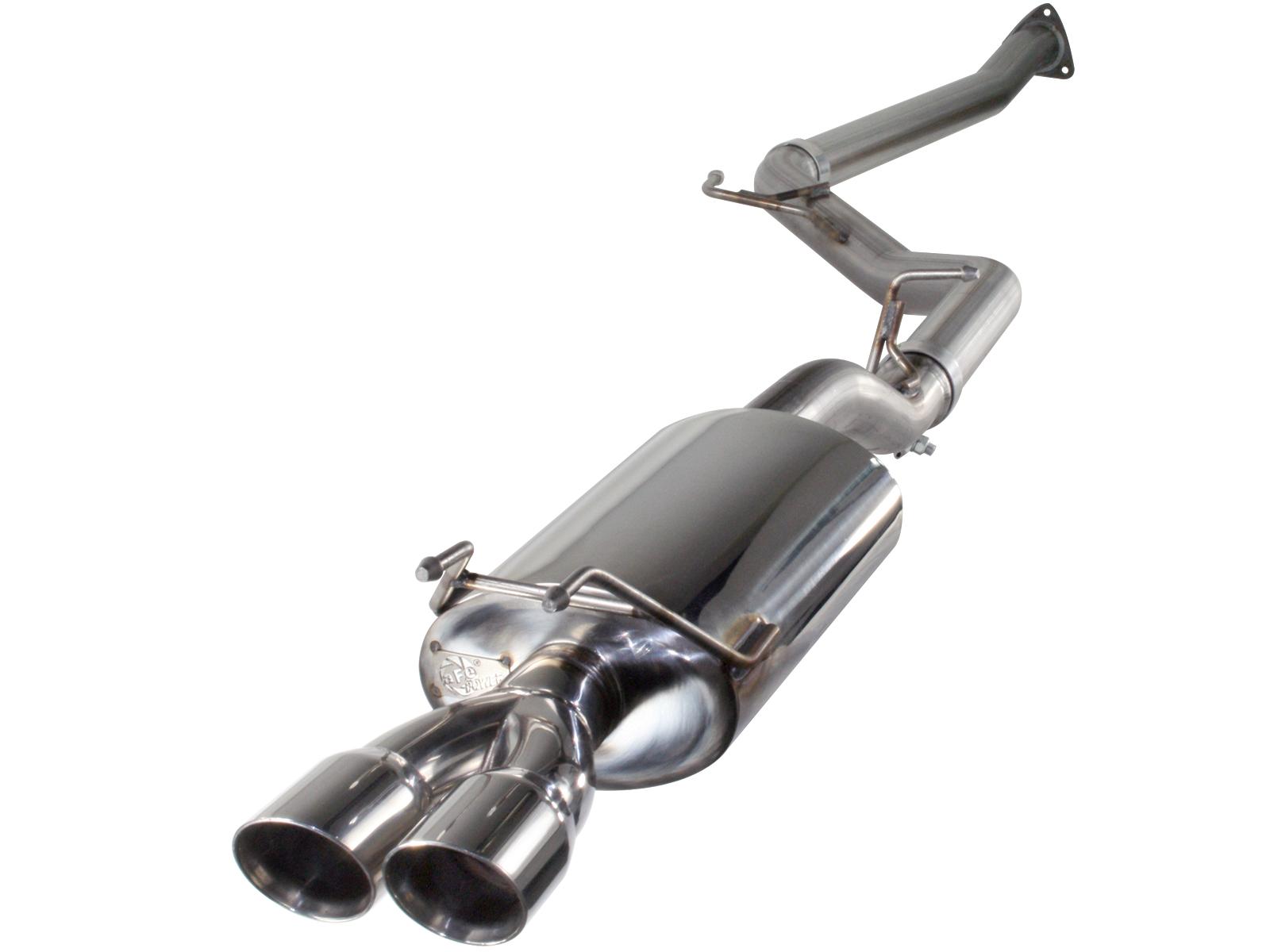 AFE Takeda 2-1/2in 409 Stainless Steel Cat-Back Exhaust System (2012-2015 Civic) - 49-46602