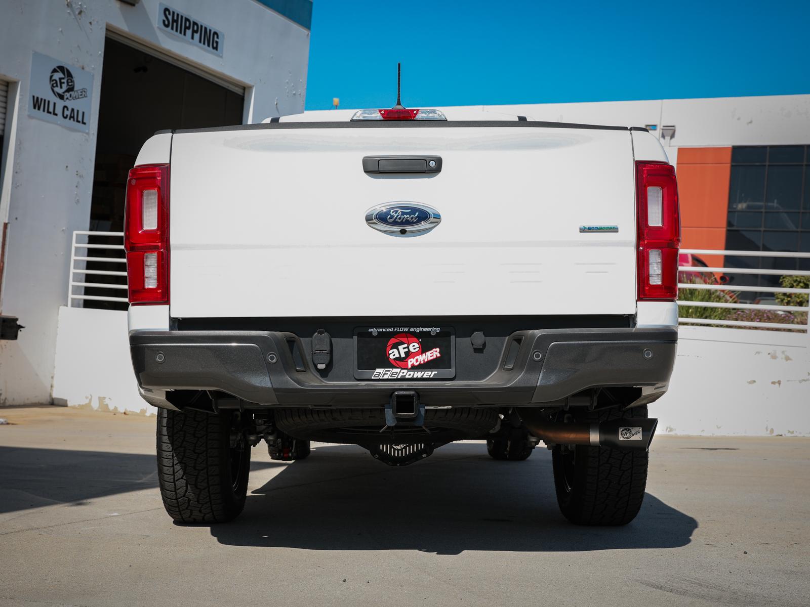 AFE Apollo GT Series 3 IN 409 Stainless Steel Cat-Back Exhaust System w/ Black Tip (Ford Ranger 19-20 L4-2.3L (t)) - 49-43118-B