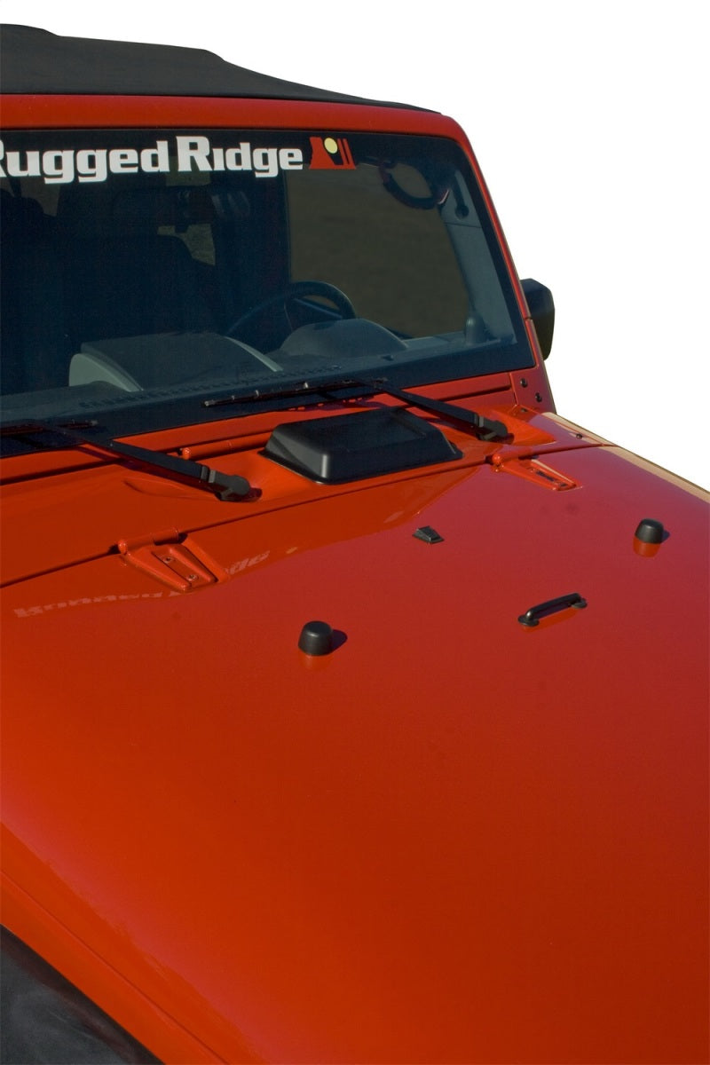 Rugged Ridge This Black Plastic Cowl Vent Scoop From Rugged Ridge Fits 98-18 Jeep Wrangler. - 11352.12