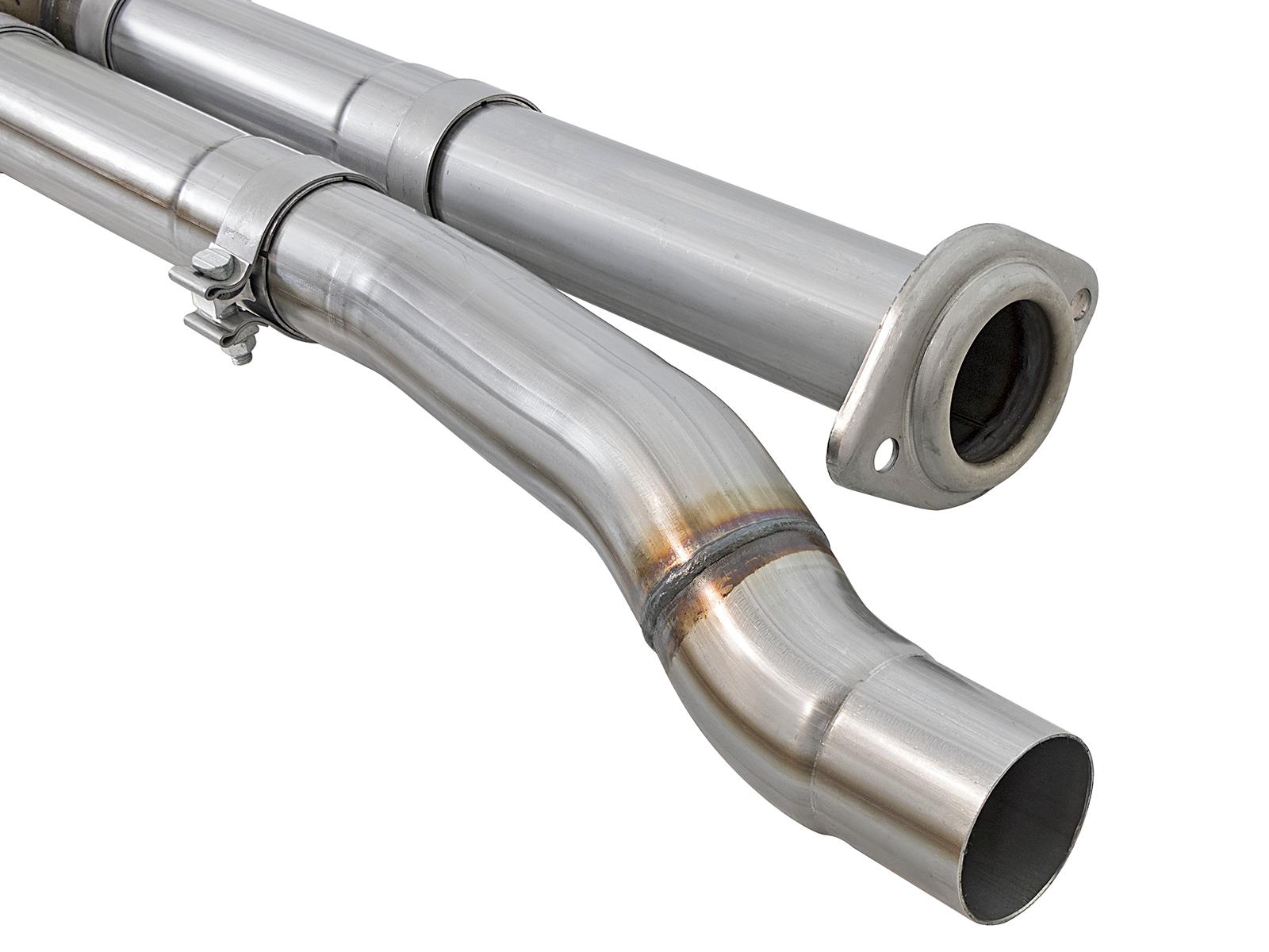 AFE MACH Force-Xp 3 IN 409 Stainless Steel Cat-Back Exhaust System w/Black Tip (2017-2020 F-150) - 49-43045-B