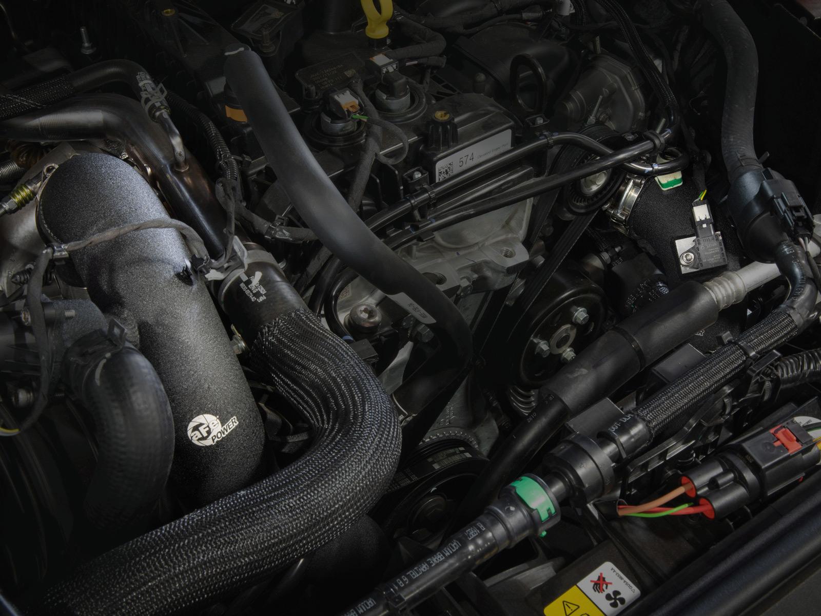 aFe BladeRunner Aluminum Hot and Cold Charge Pipe Kit - Black (2021-2025 Ford Bronco 2.3L) - 46-20574-B