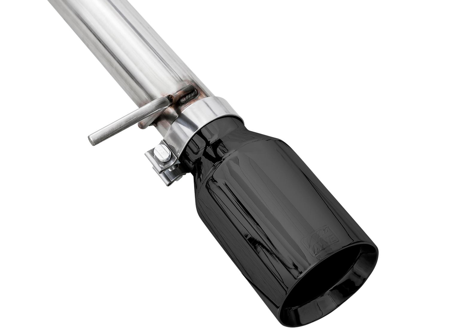 AWE 0FG Catback Split Rear Exit Exhaust for 4th Gen Silverado/Sierra 1500 5.3L (Flat Bumper) - Dual Diamond Black Tips - 3015-33206
