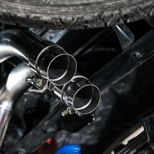 AWE 0FG Exhaust w/ Bashgaurd - Dual Diamond Black Tips (2016-2023 Tacoma 3.5L) - 3015-33826
