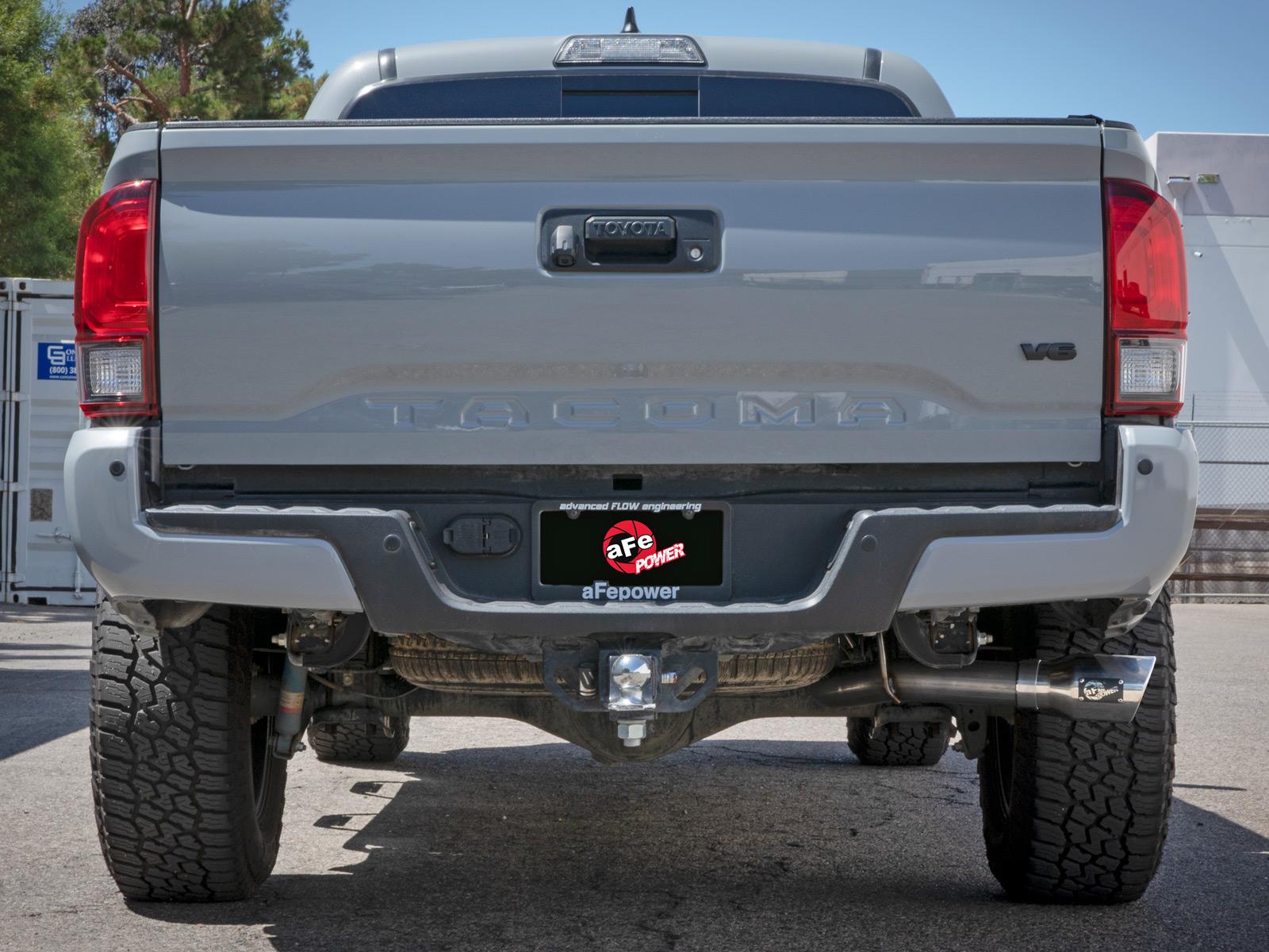 AFE Apollo GT Series 2-1/2 IN to 3 IN 409 SS Cat-Back Exhaust System w/ Polish Tip Toyota Tacoma 16-22 L4-2.7/V6-3.5L - 49-46063-P