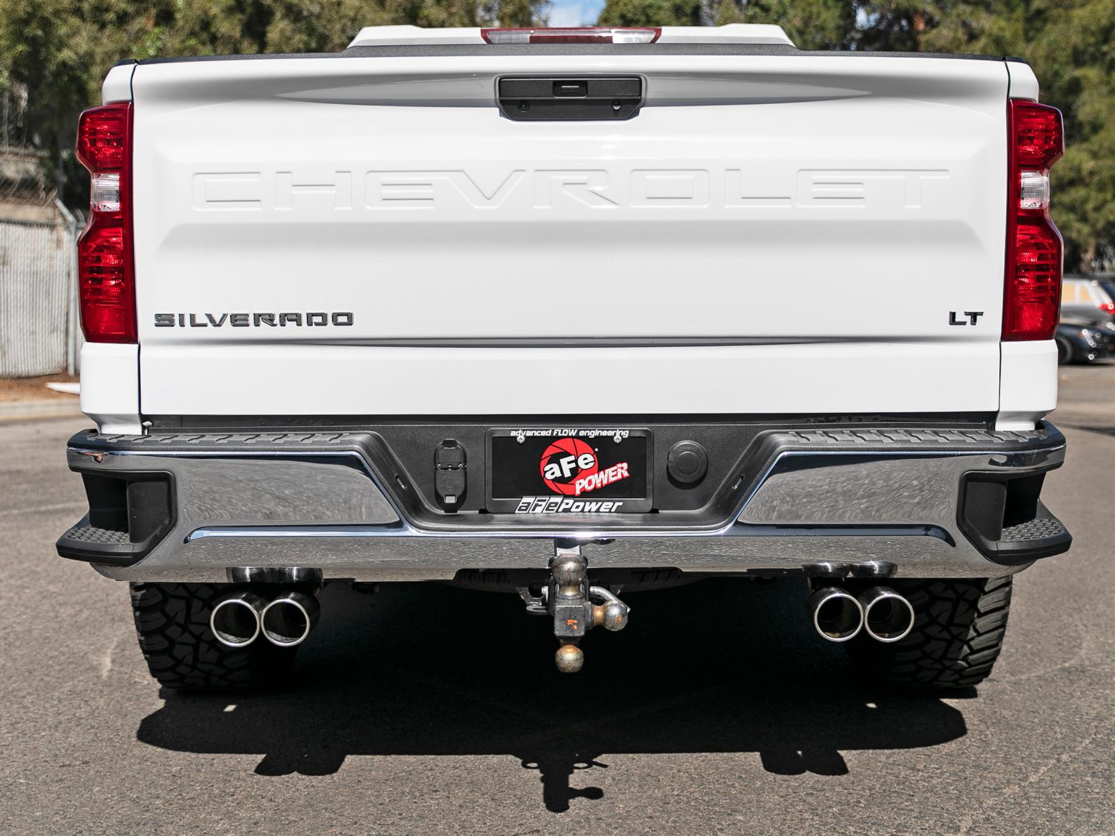 AFE Cat-Back Exhaust System (2019-2020 GM Trucks V6-4.3L/V8-5.3L) - 49-34104-P