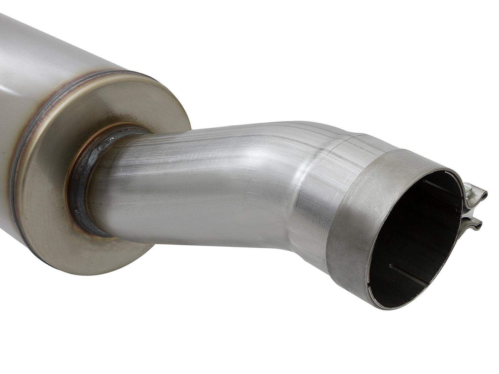 AFE Rebel Series 3-1/2 IN Stainless Steel Cat-Back Exhaust System w/Black Tip (2014-2018 2500, 3500) - 49-42057-B