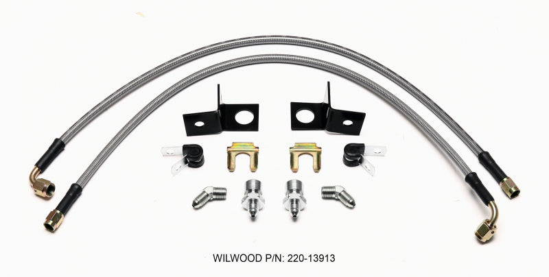 Wilwood Rear Flexline Brake Hose Kit  (2015-2023 Mustang GT) - 220-13913