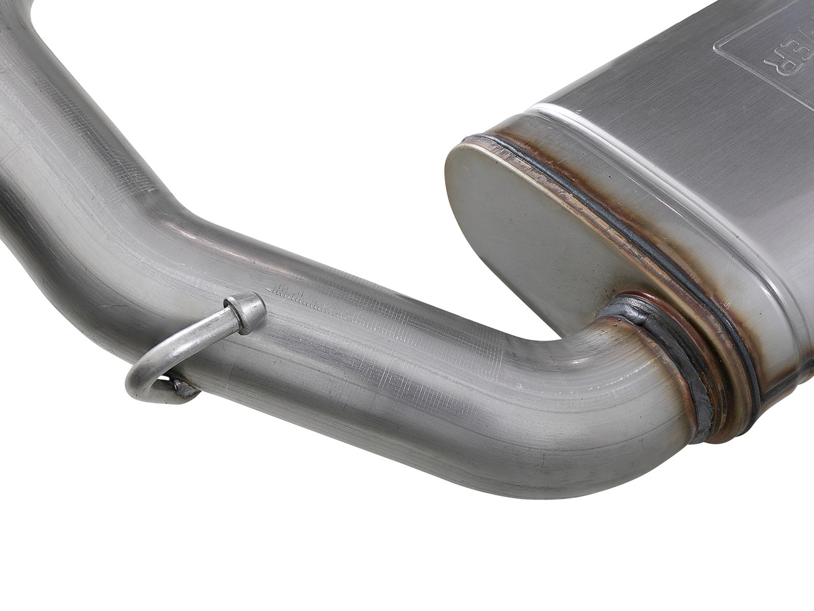 AFE Axle-Back Exhaust System (2018-2020 Jeep Wrangler L4-2.0L(t) / V6-3.6L) - 49-48080