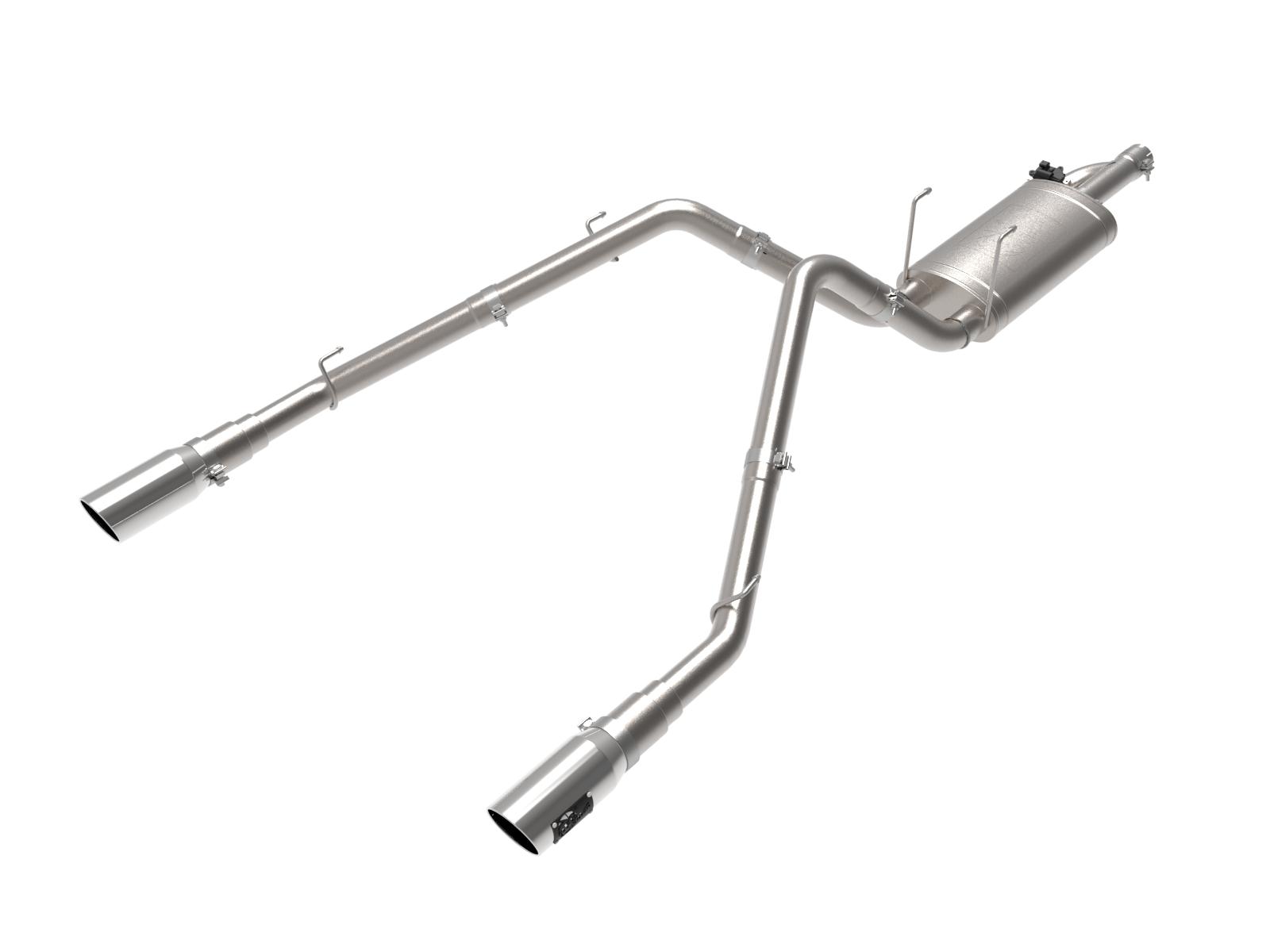 AFE Gemini XV Cat-Back Exhaust System w/ Dual Polished Tip (2009-2021 1500, 1500, 1500 Classic, 1500 Classic, Ram 1500, Ram 1500) - 49-32083-P