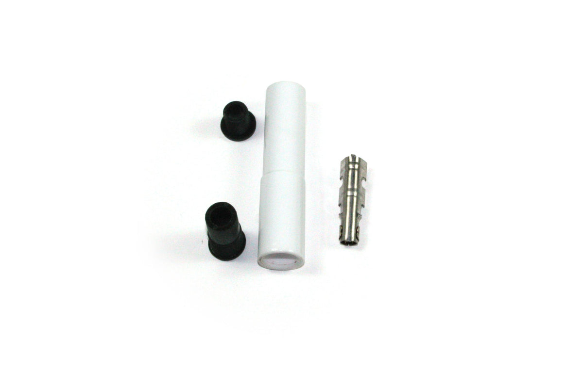 Pertronix 8502Ht-1 White Ceramic Spark Plug Boot Straight - 8502HT-1