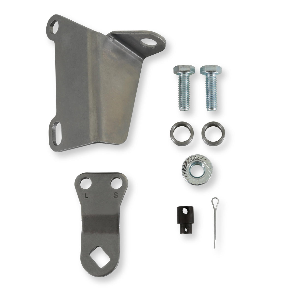 B&M Cable Bracket & Shift Lever Kit - GM 4L60E through 4L85E - Rear Cable Exit - 75499