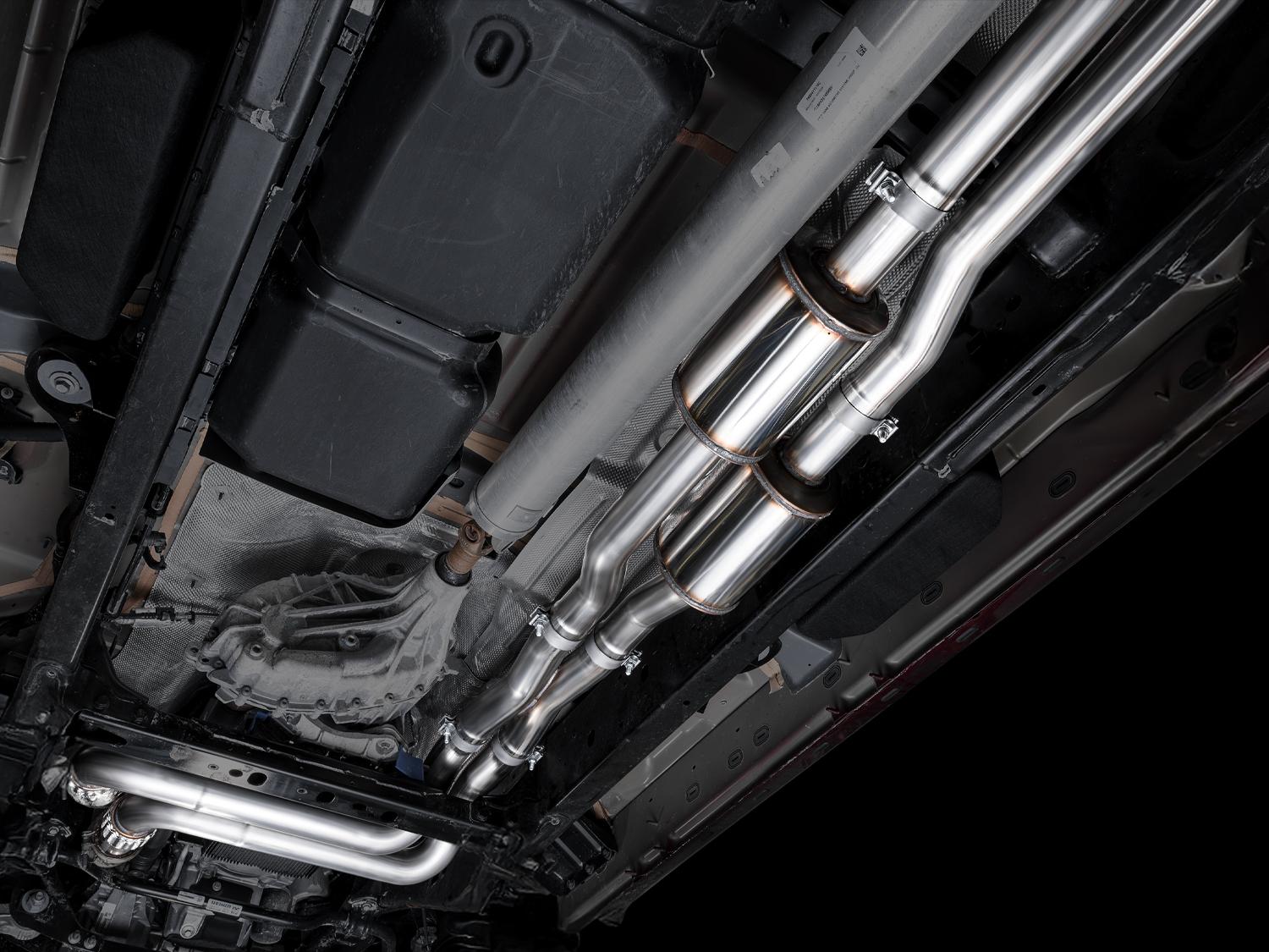 AWE 0FG Catback Exhaust Standard & High Output - Chrome Silver Tips (2025+ RAM 1500 3.0TT) - 3015-38246