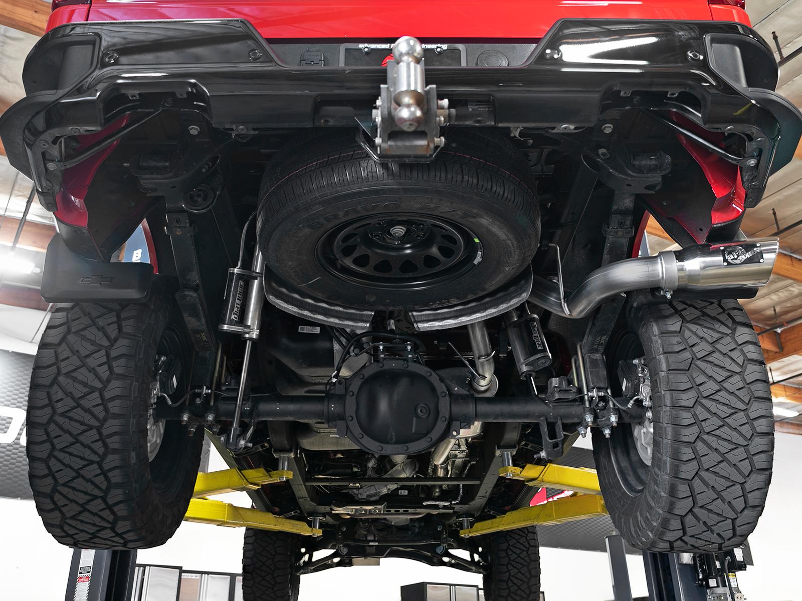 AFE Cat-Back Exhaust System (2019-2020 GM Trucks V6-4.3L/V8-5.3L) - 49-44107-P