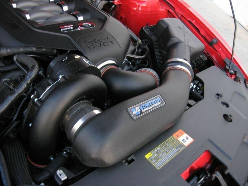 Vortech 5.0L Mustang V-3 Si Trim Intercooled Tuner Kit (Polished)