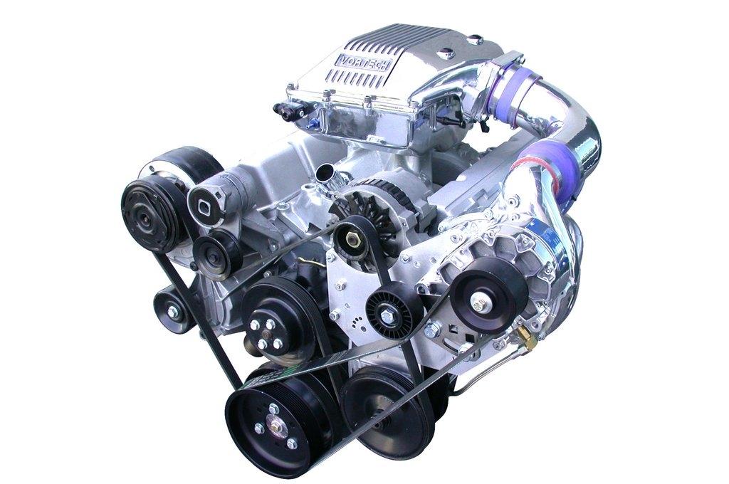 Vortech 4GP218-040SQ Tuner Kit (No Carb Enclosure), Carbureted Small Block Chevrolet w/V-2 Si, Satin Finish