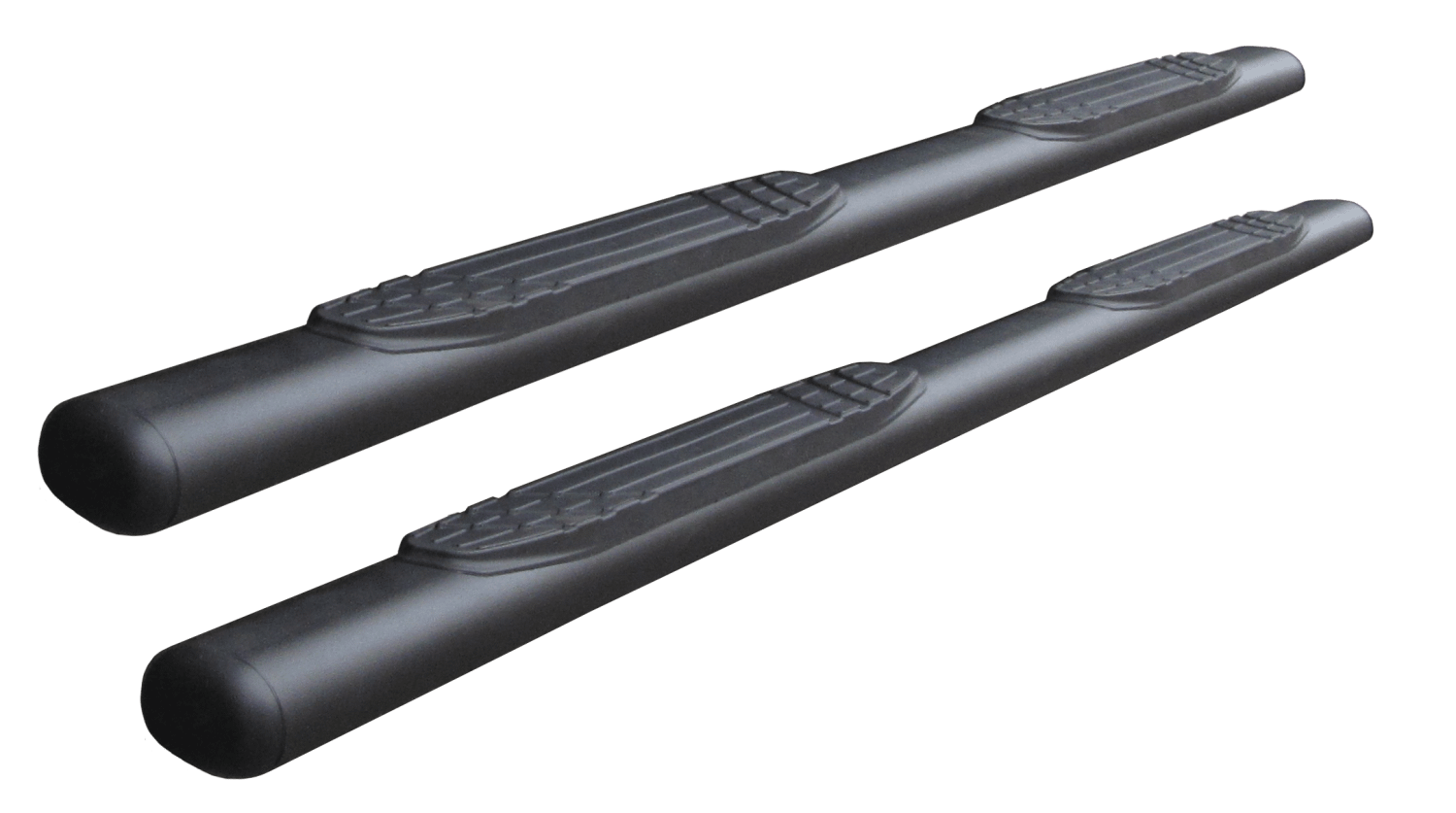 Go Rhino 4" 1000 Series Oval Side Steps - Textured Black Finish - Bars only - 10487T