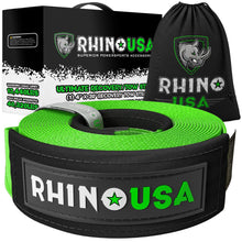 Rhino USA Rhino Usa Recovery Tow Strap 4Inx30Ft (Green) - RG-TS4X30-GRN