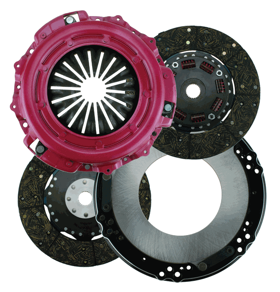 Ram Clutches 50-2259 Concept 10.5 Dual Disc Clutch Kit - Organic (86-00 Mustang 8 Cyl 26 Spline)