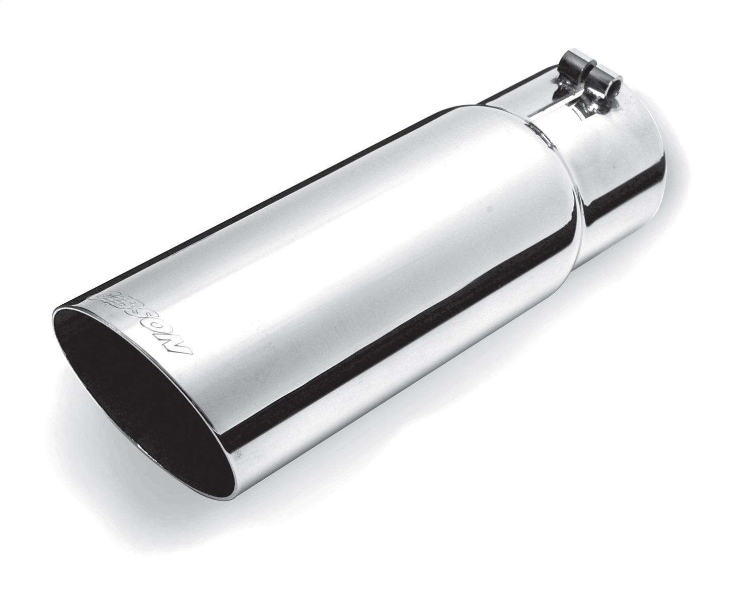 Gibson Exhaust Stainless Single Wall Angle Exhaust Tip - 500380