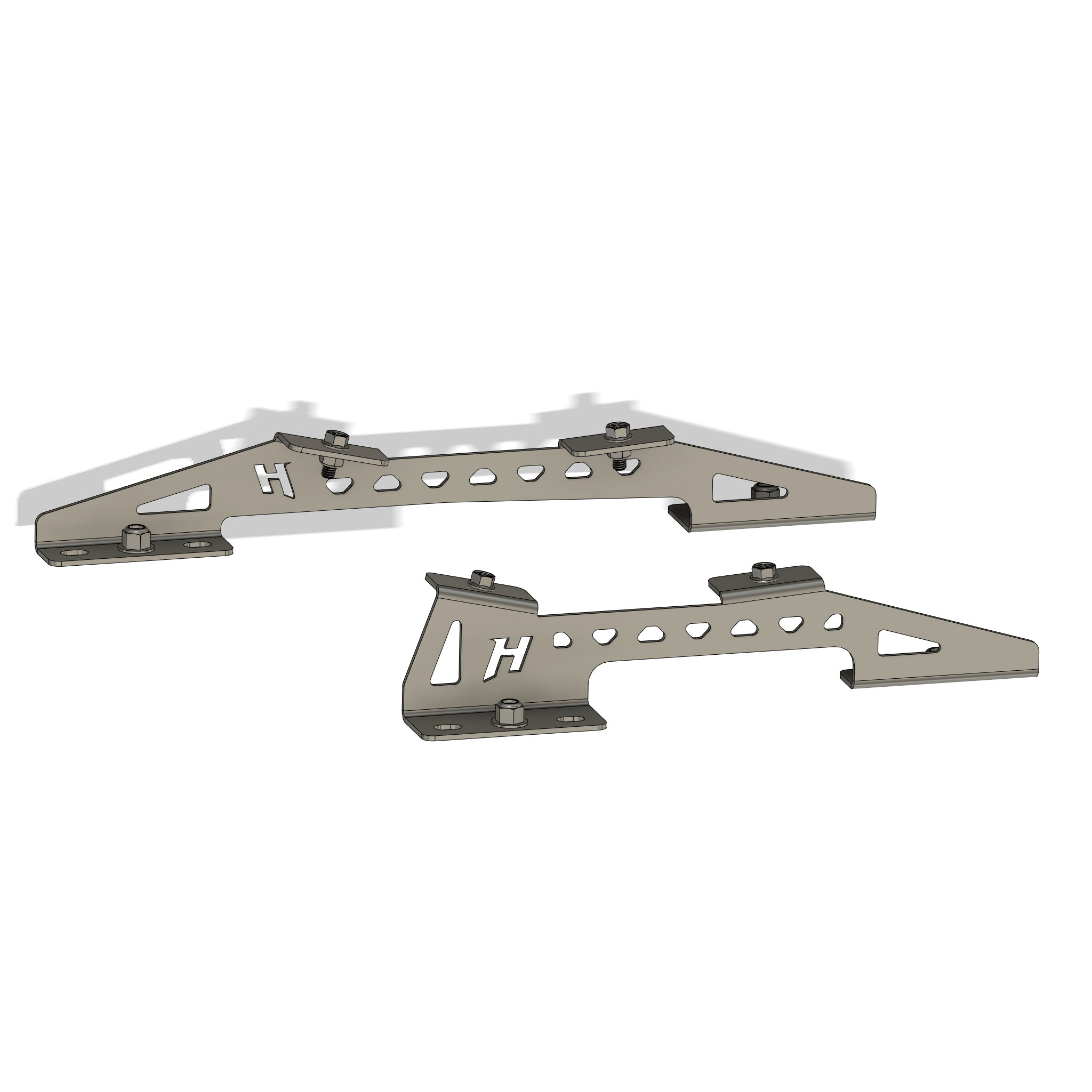 Henderson Race Shop Kirkey Pro Street Seat Mounts for 1994-2004 S10, Blazer, Sonoma, Jimmy - Driver Set - HRS50047