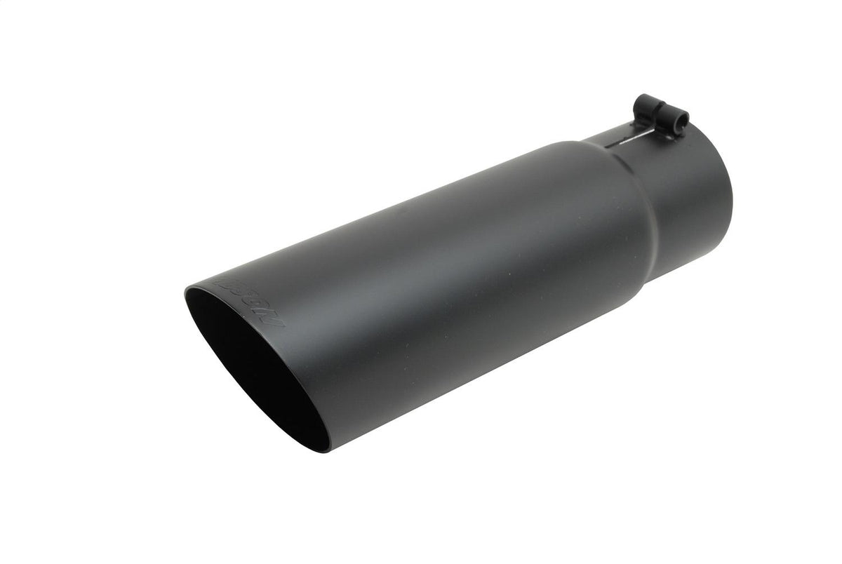 Gibson Exhaust Stainless Steel Tip&gt -Rolled Edge Angle Tip - 500554-B
