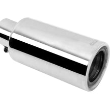 Gibson Exhaust Stainless Rolled Edge Angle Muffler Quiet Tip; Clamp-On (2017-2021 Can-Am, Polaris Fitment) - 500659