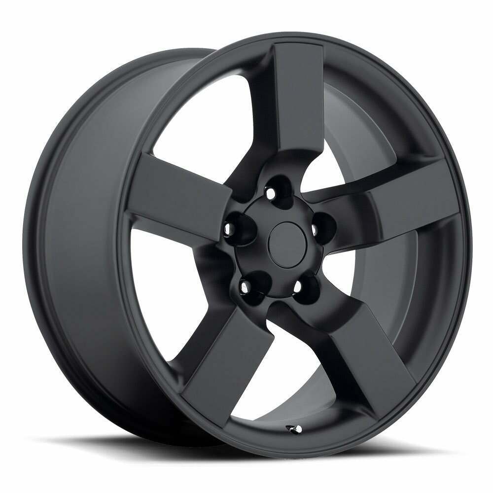 Factory Reproductions Ford Lightning Wheels 20X9 5X135 +8 HB 87 2001 Ford Lightning Satin Black With Cap FR Series 50 Factory Reproductions - 50090083503