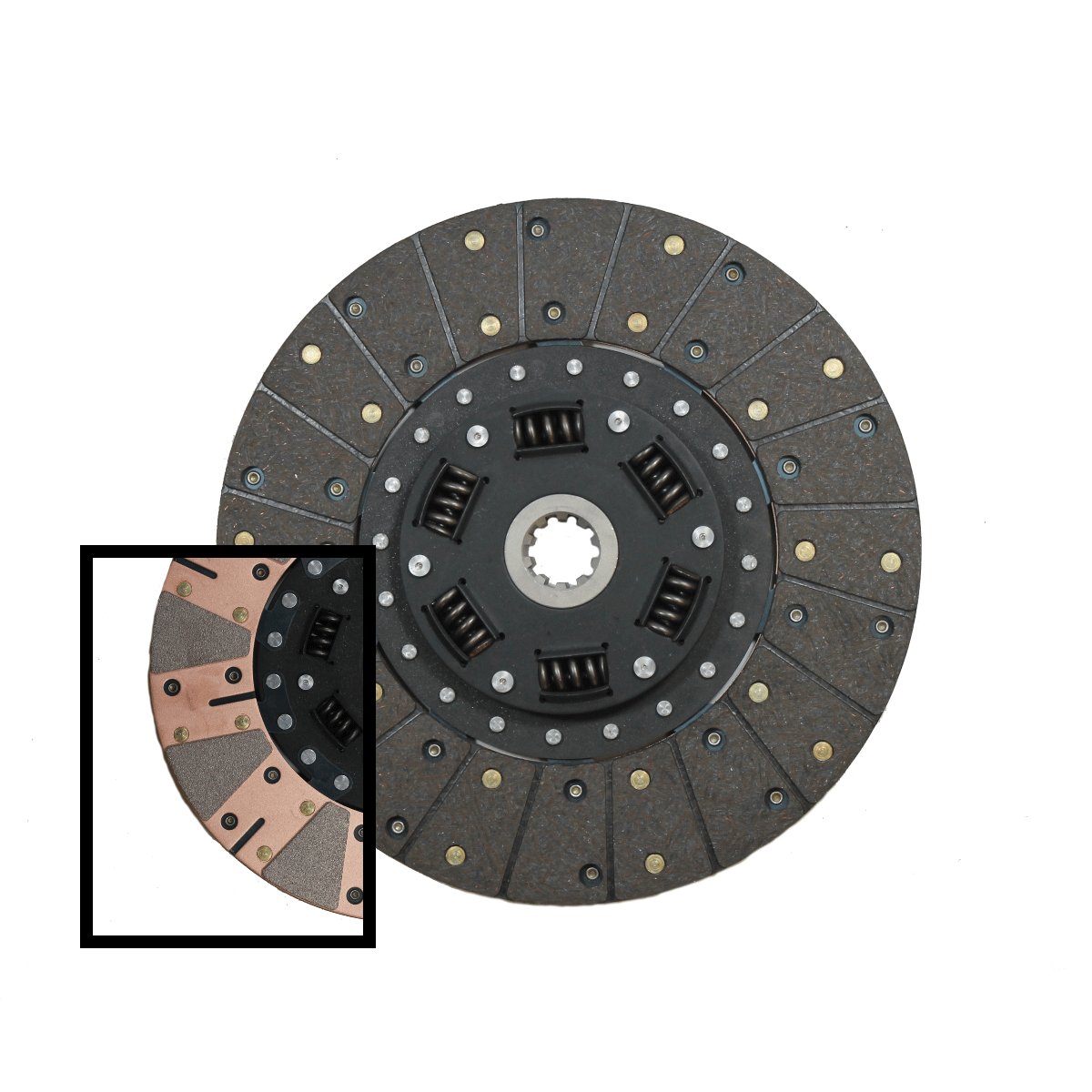 McLeod Racing Disc: 500 Series:Ceramic/Organic Facing:12" X 1 X 10 Spline - 260513