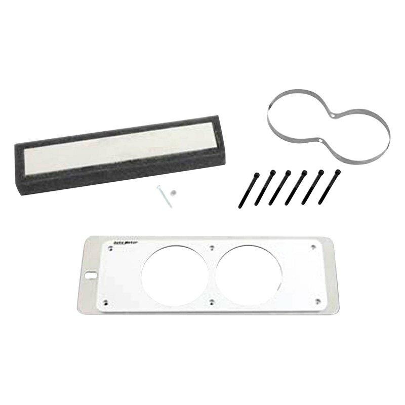 Auto Meter GAUGE CAGE, DUAL, 2-5/8", SILVER, MUSTANG 87-93 FOX - 50105