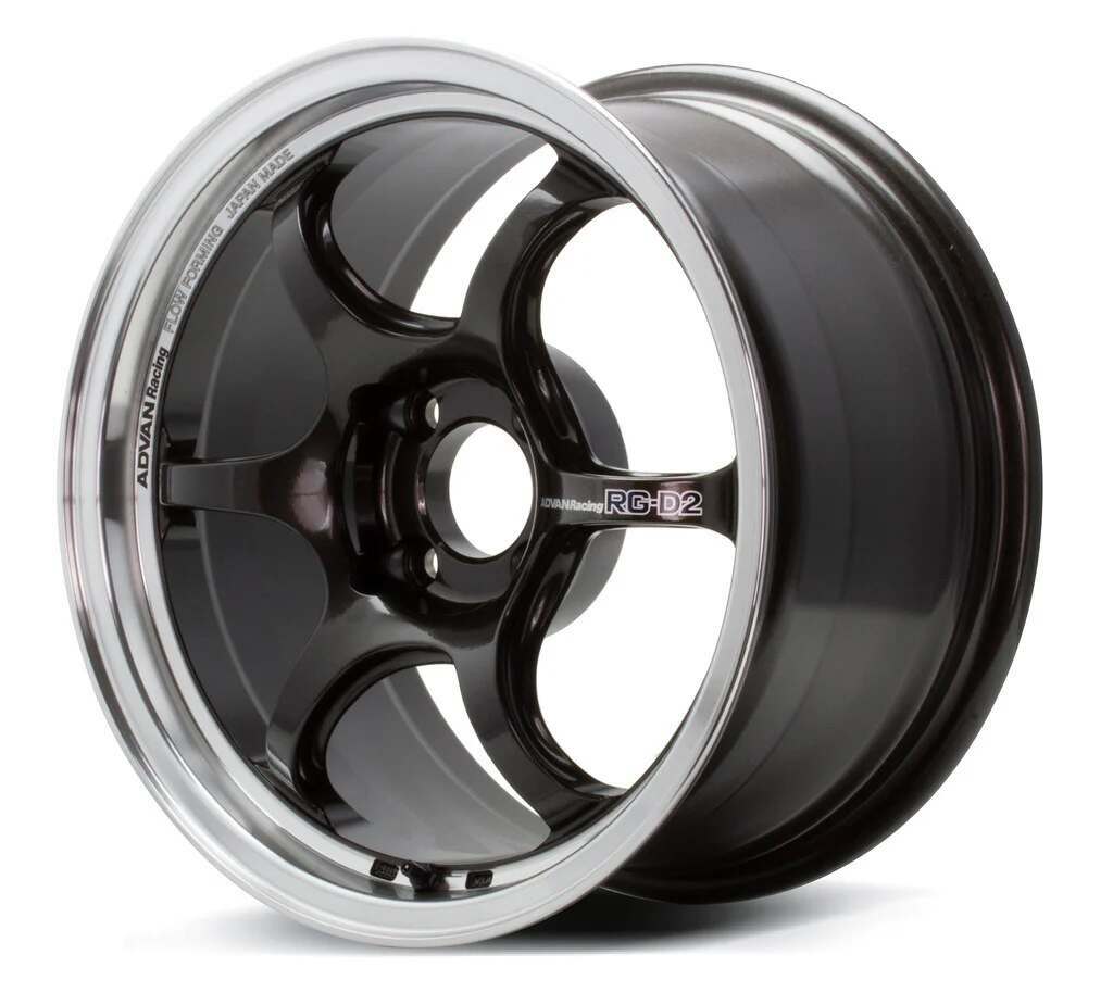 ADVAN RACING RG-D2 17X7.5 +30 4-98 MACHINING & BLACK GUNMETALLIC - YAT7F30SBG