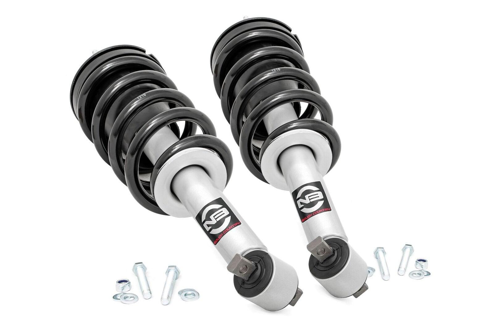 Rough Country Loaded Strut Pair Stock Chevy/GMC Avalanche/Suburban 1500/Tahoe/Yukon/Yukon XL 1500 (07-20) (2007-2020 Avalanche, Tahoe, Yukon XL 1500, Suburban 1500, Yukon, Yukon XL, Suburban) - 501168