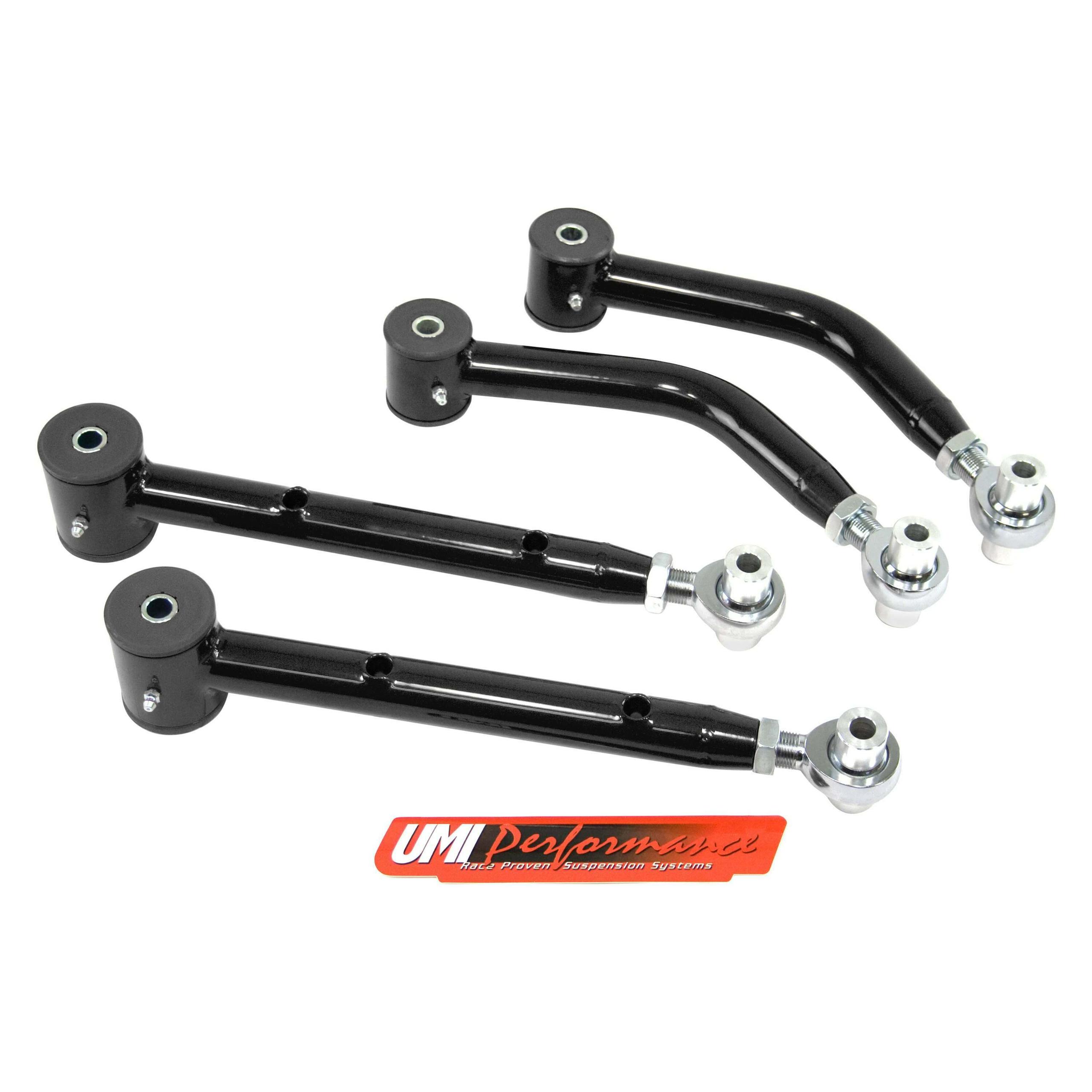 UMI Performance 1971-1975 GM H-Body Adjustable Upper & Lower Control Arm Kit - 501619-B