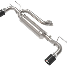 AFE Takeda 3 IN to 2-1/2 IN 304 Stainless Steel Axle-Back Exhaust Carbon Fiber Tip Mazda 3 19-22 L4-2.5L/2.5L (t) - 49-37023-C