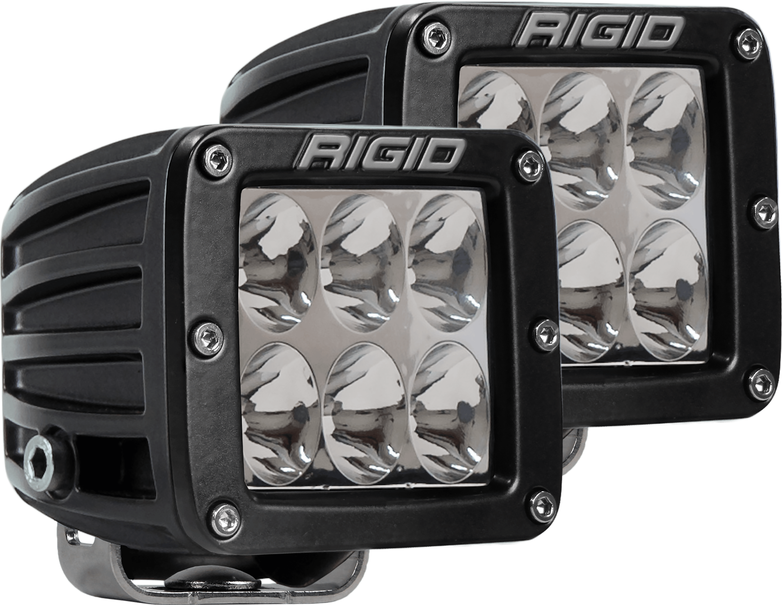RIGID Industries Rigid D-Series Pro Led Light, Driving Optic, Surface Mount, Black Housing, Pair - 502313