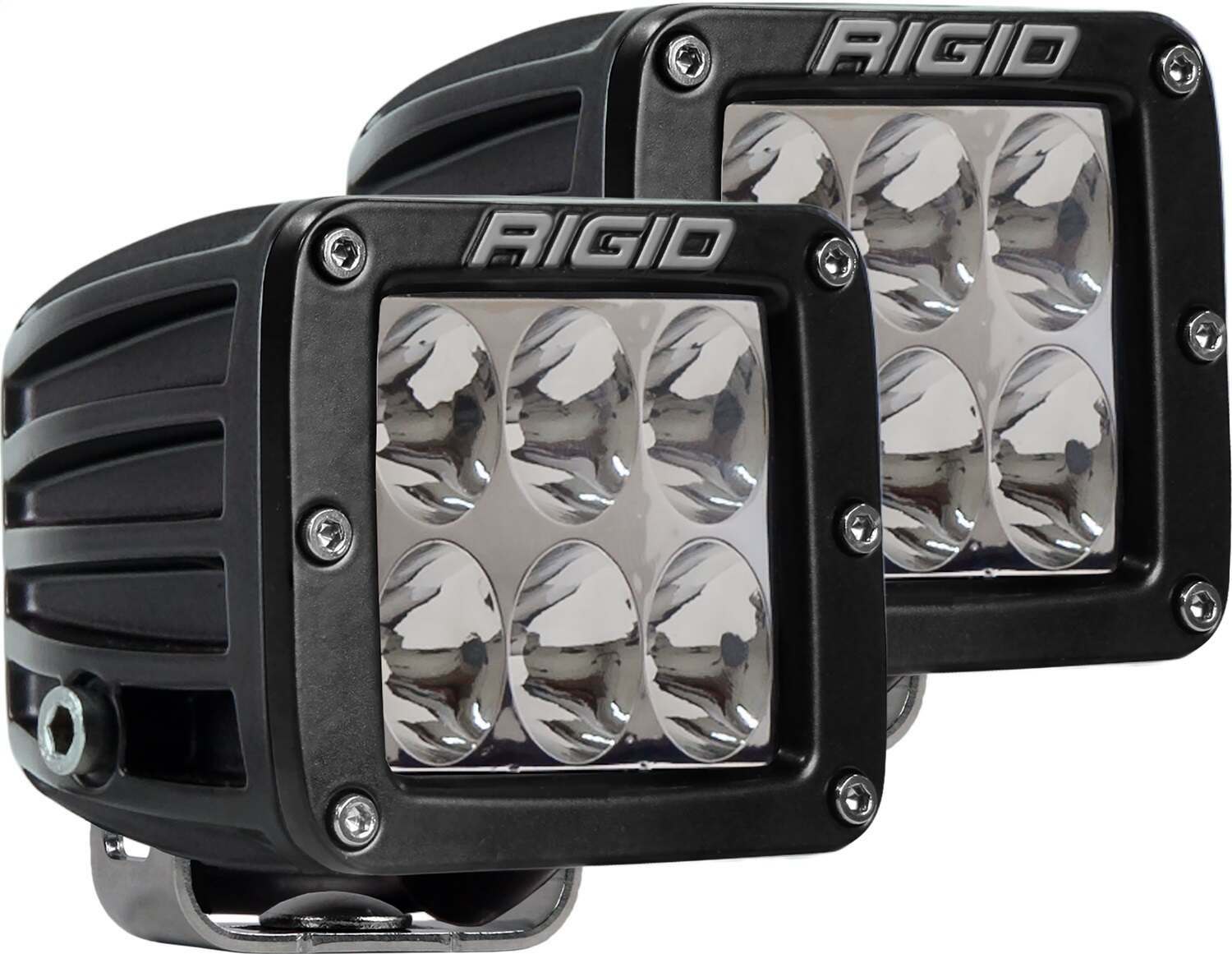 RIGID Industries Rigid D-Series Pro Led Light, Driving Optic, Surface Mount, Black Housing, Pair - 502313