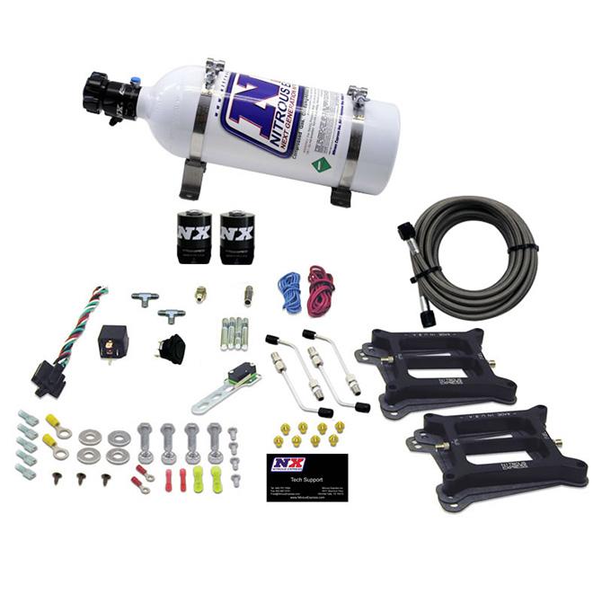 Nitrous Express Dual Holley/Gasoline (100-200-300-400-500Hp) With 5Lb Bottle - 50240-05