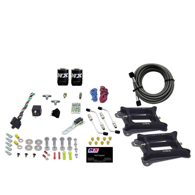 Nitrous Express Dual 4150/Alcohol (100-200-300-400-500Hp) Less Bottle - 50245-00