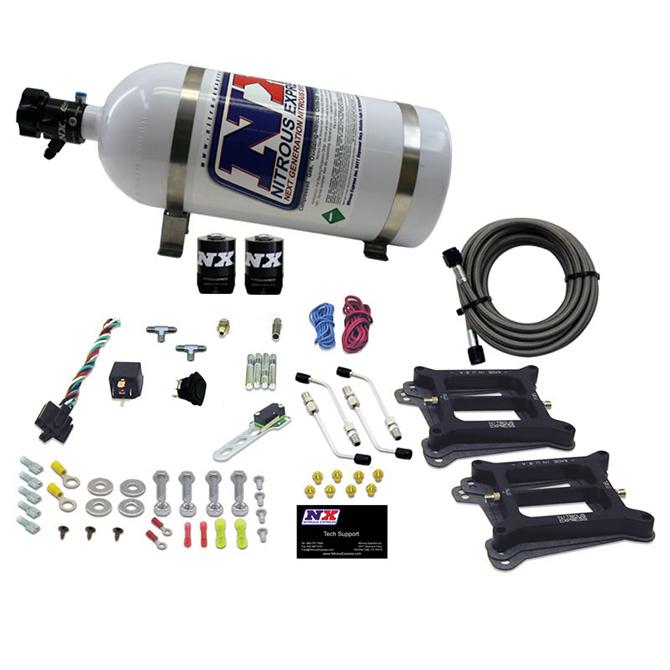 Nitrous Express Dual 4150/Alcohol (100-200-300-400-500Hp) With 10Lb Bottle - 50245-10