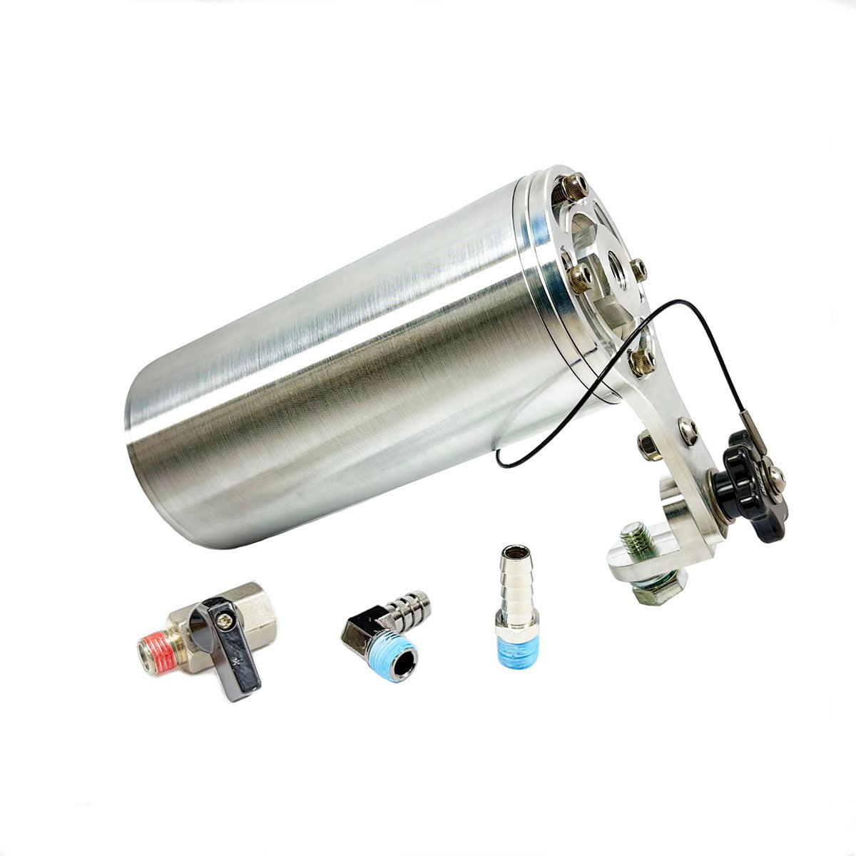 UPR Billet Coolant Expansion Overflow Tank with Adjustable Mount 3"x7"- Satin Machined Finish - 5026-09