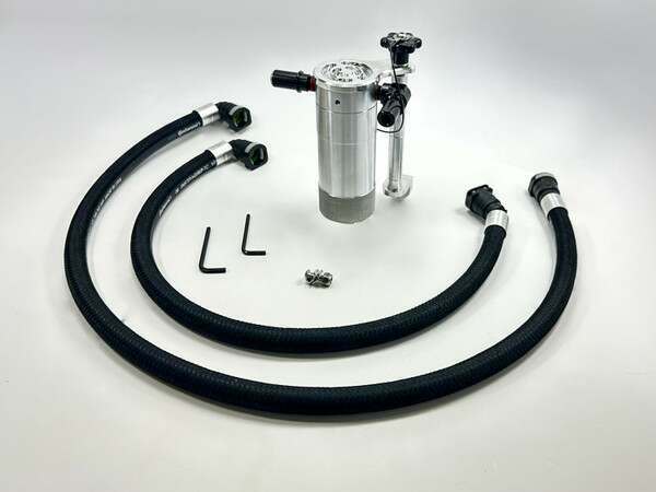 UPR Plug N Play Oil Catch Can - Satin Silver (2025-2026 Bronco 2.3L) -5028-307