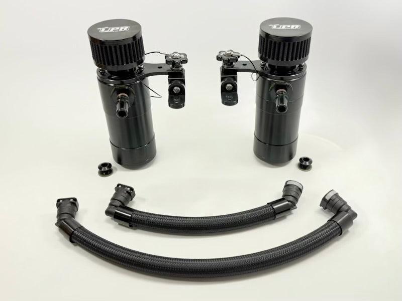 UPR Plug N Play VTA Dual Breather Tank System - Satin (2024-2026 Mustang GT w/ Hellion Turbo Kit) - 5029-309